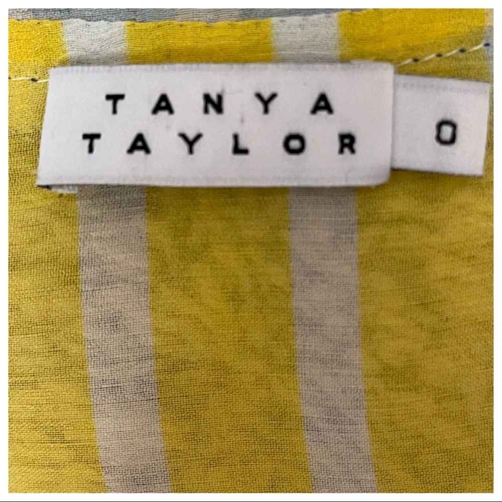 Tanya Taylor Taylor Striped Colorblock Wrap Top